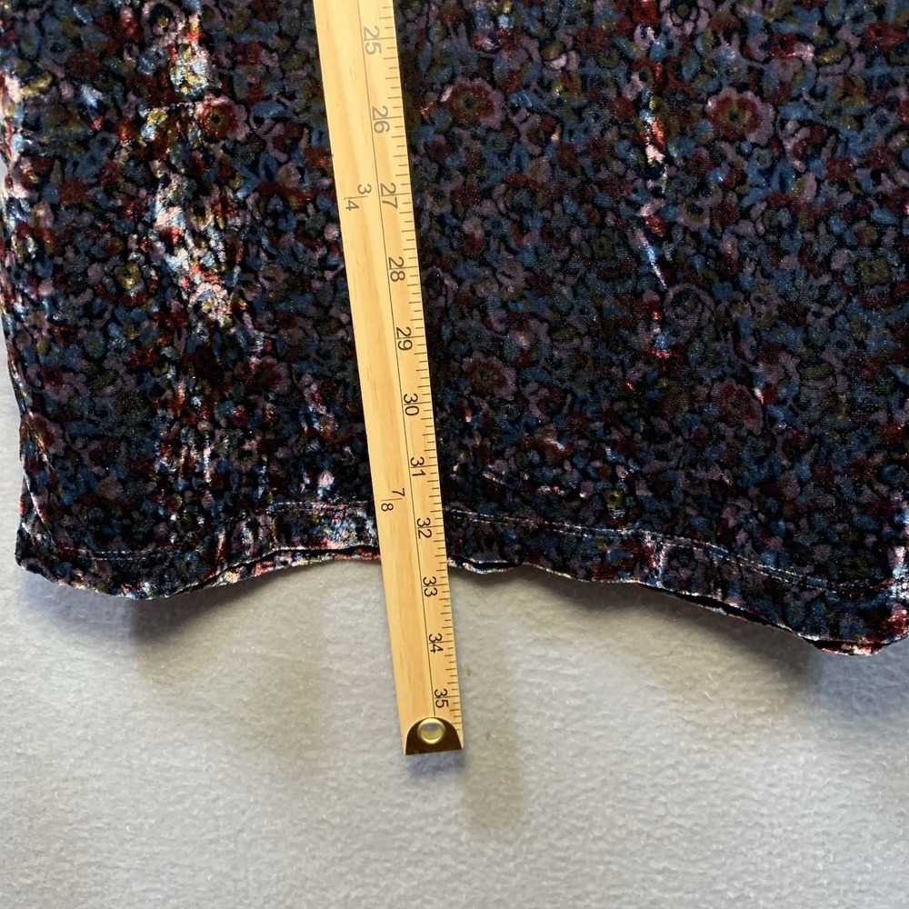CURRENT/ELLIOTT The Floral Velvet Janie Dress 17-4-000848 Women's Size Small - Picture 4 of 7